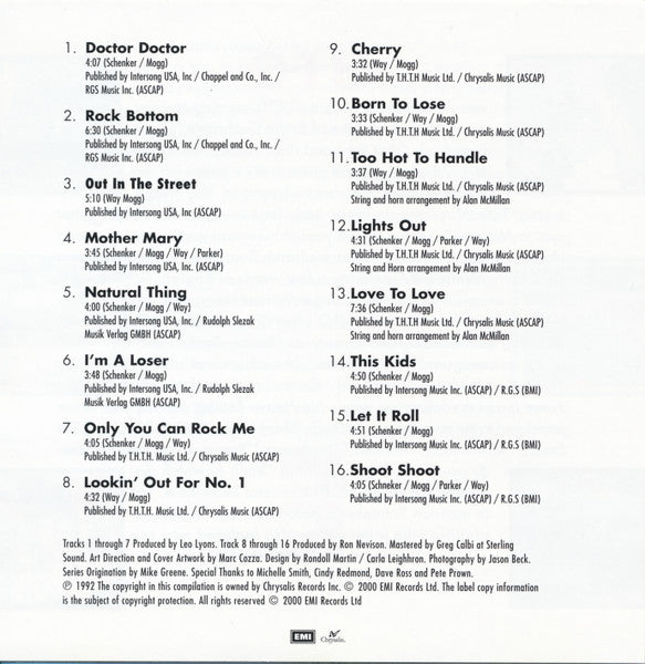 UFO (5) : The Best Of UFO (CD, Comp, RE)
