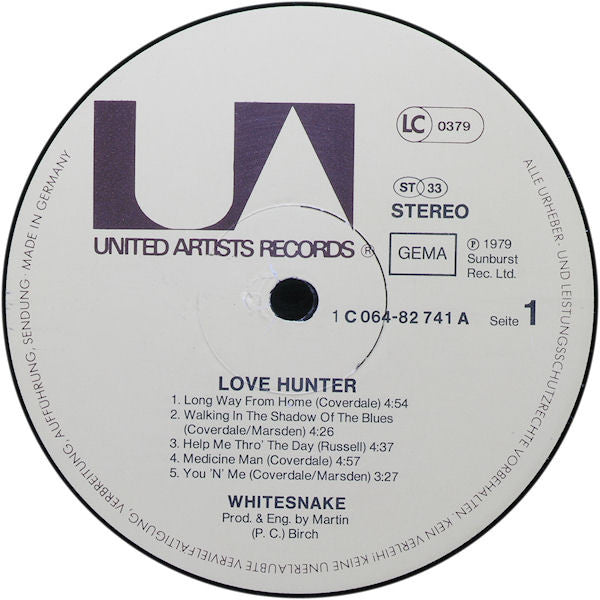 Whitesnake : Lovehunter (LP, Album)