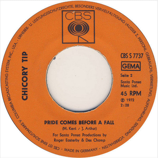 Chicory Tip : Son Of My Father (7", Single)