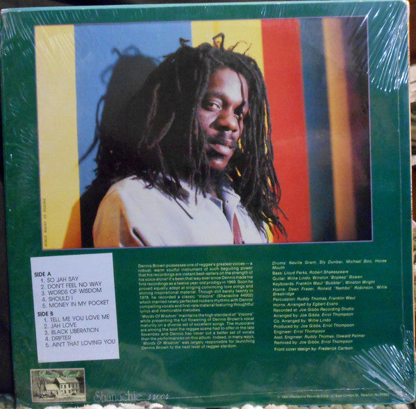 Dennis Brown : Words Of Wisdom (LP, Album, RE)