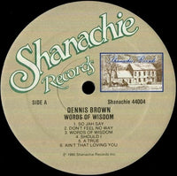 Dennis Brown : Words Of Wisdom (LP, Album, RE)