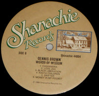 Dennis Brown : Words Of Wisdom (LP, Album, RE)