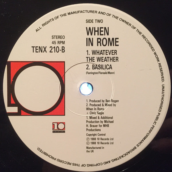 When In Rome : Everything (12")