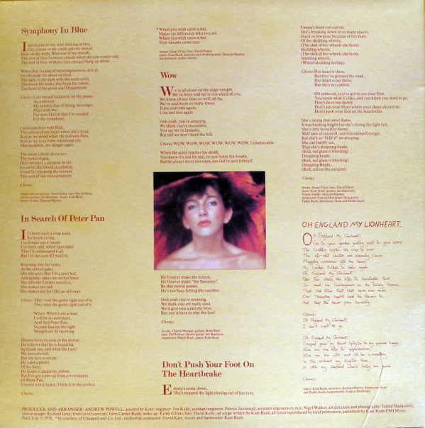 Kate Bush : Lionheart (LP, Album, Gat)