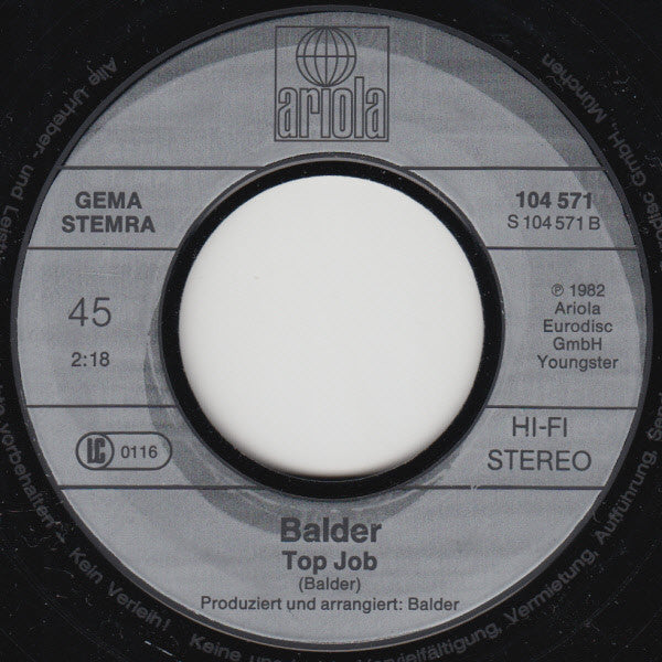 Balder* : Schwarzfahrn (7", Single)
