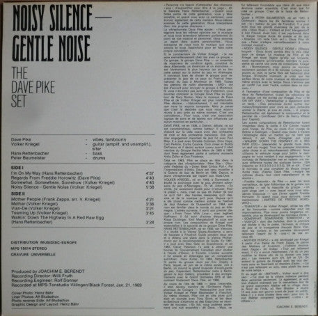 The Dave Pike Set : Noisy Silence - Gentle Noise (LP, Album)