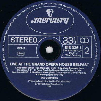 Van Morrison : Live At The Grand Opera House Belfast (LP, Album)