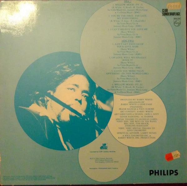 Barry White : Can't Get Enough (LP, Album, Club)