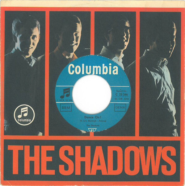 The Shadows : Dance On! (7", Single, Mono)