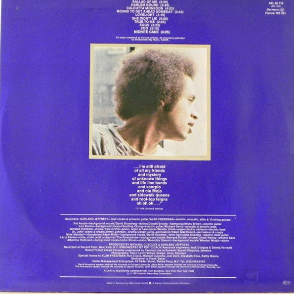 Garland Jeffreys : Garland Jeffreys (LP, Album, RE)
