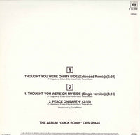 Cock Robin : Thought You Were On My Side (Extended Re-mix) (12", Maxi)