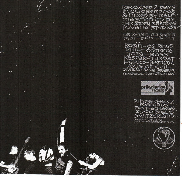 Never Built Ruins : Schutt & Asche (7", EP)
