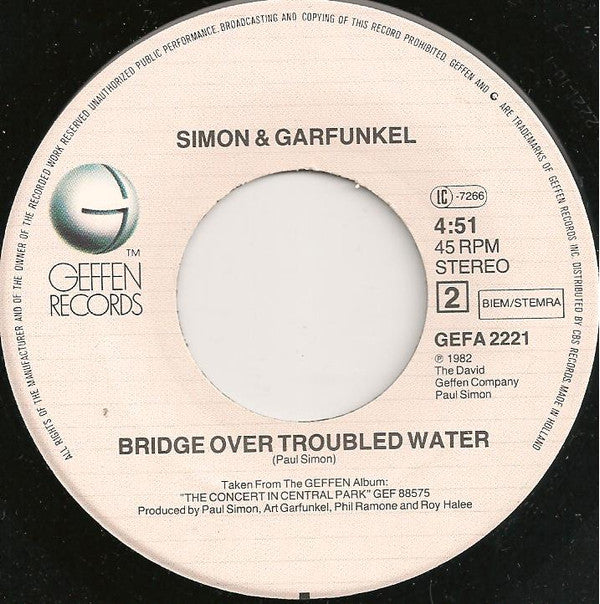Simon & Garfunkel : Mrs. Robinson / Bridge Over Troubled Water (7", Single)