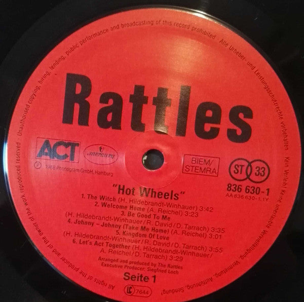 Rattles* : Hot Wheels (LP, Album)