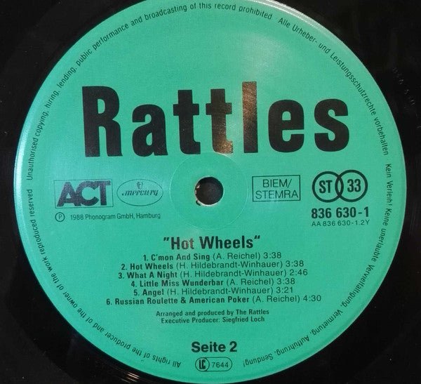 Rattles* : Hot Wheels (LP, Album)
