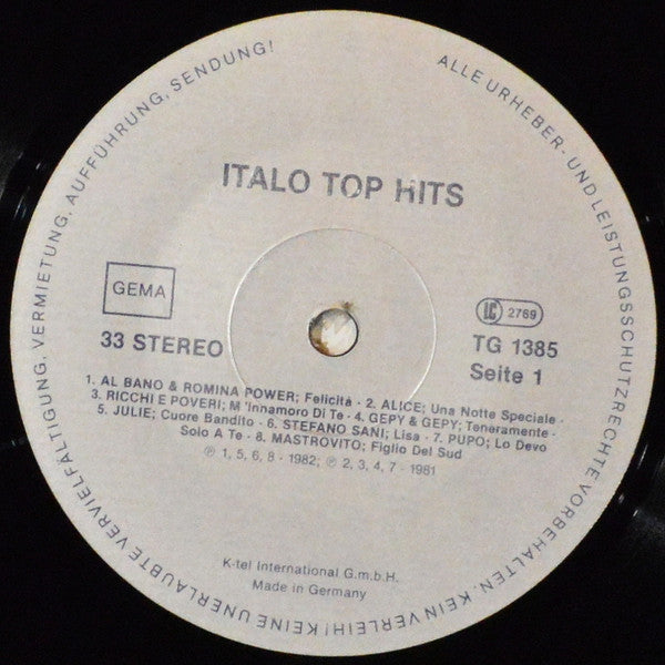 Various : Italo Top Hits (LP, Comp)