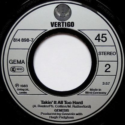 Genesis : That's All (7", Single)