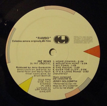 Jerry Goldsmith : Rambo (Colonna Sonora Originale Del Film) (LP, Album)
