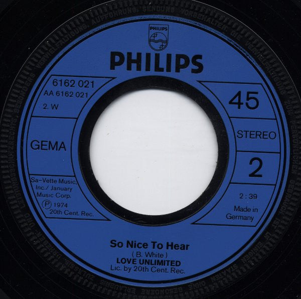 Love Unlimited : People Of Tomorrow Are The Children Of Today (7", Single)