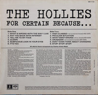 The Hollies : For Certain Because... (LP, Album)
