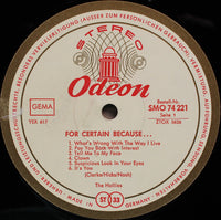 The Hollies : For Certain Because... (LP, Album)