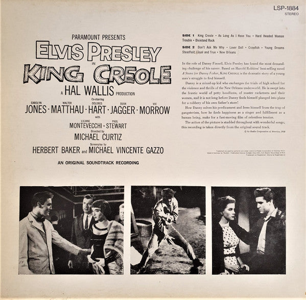 Elvis Presley : King Creole (LP, Album, RE)