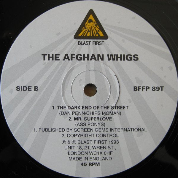 The Afghan Whigs : Gentlemen (12", Single, Ltd)