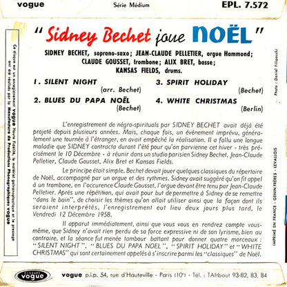 Sidney Bechet : Joue Noël (7", EP)