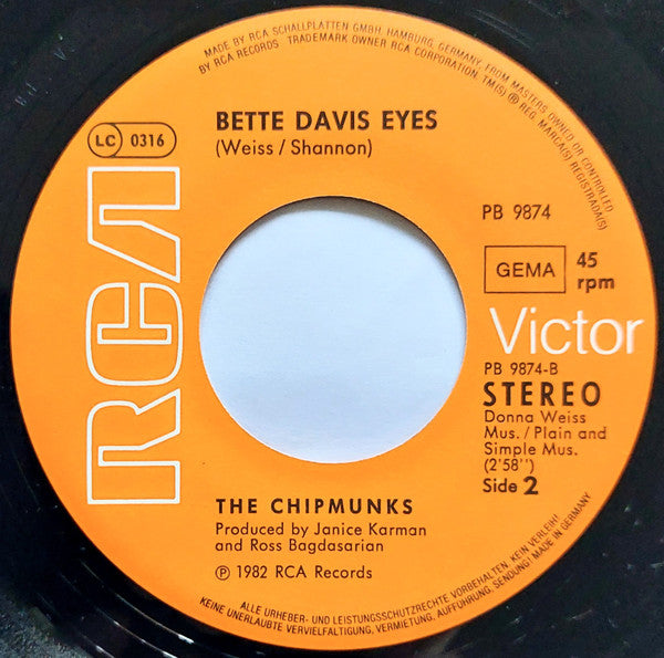 The Chipmunks : Leader Of The Pack (7")