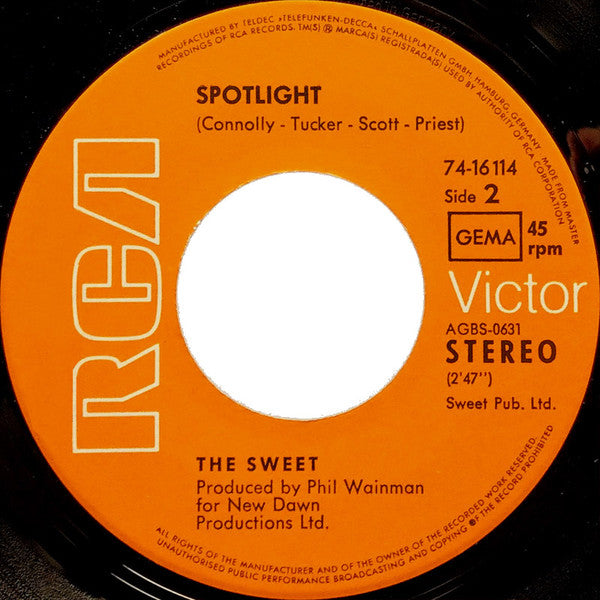 The Sweet : Alexander Graham Bell (7", Single)
