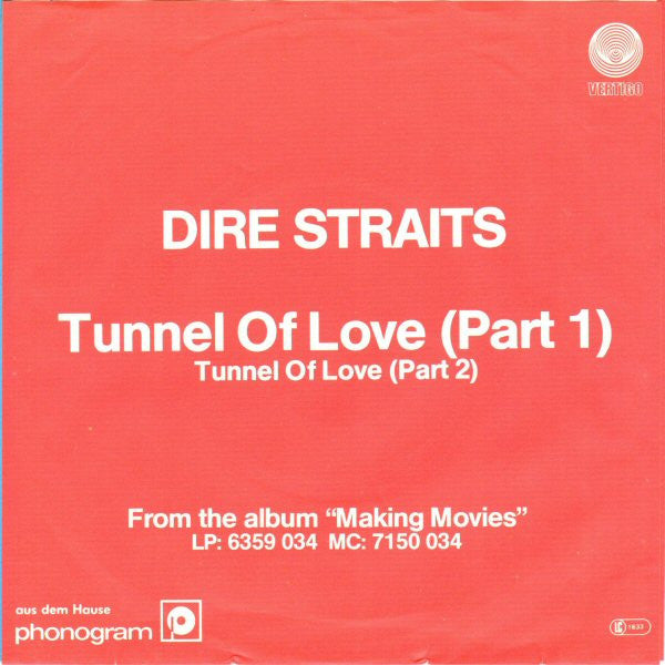 Dire Straits : Tunnel Of Love (7", Single)