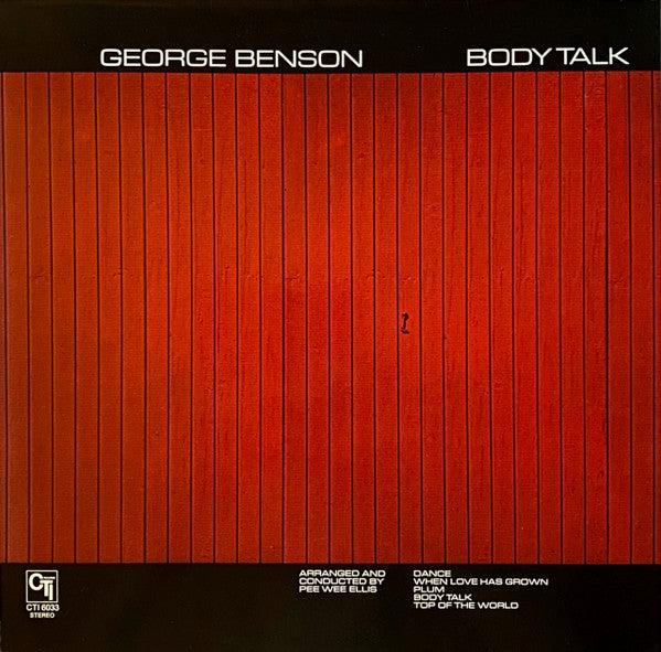 George Benson : Body Talk (LP, Album, Gat)
