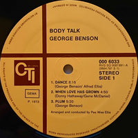 George Benson : Body Talk (LP, Album, Gat)