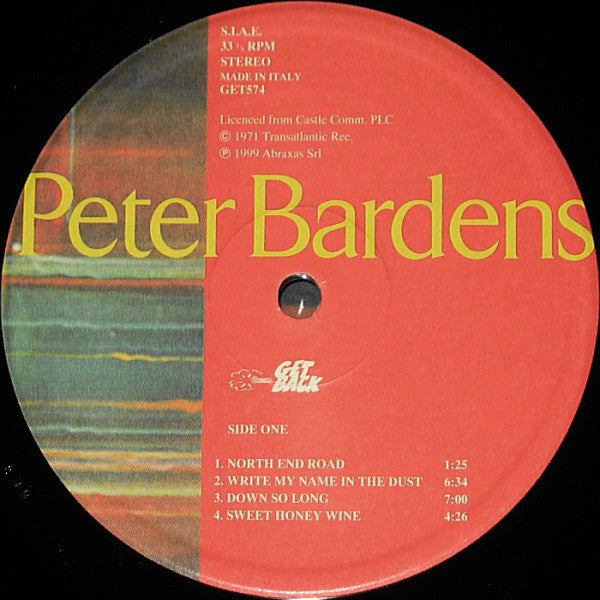 Peter Bardens : Peter Bardens (LP, Album, RE, 180)