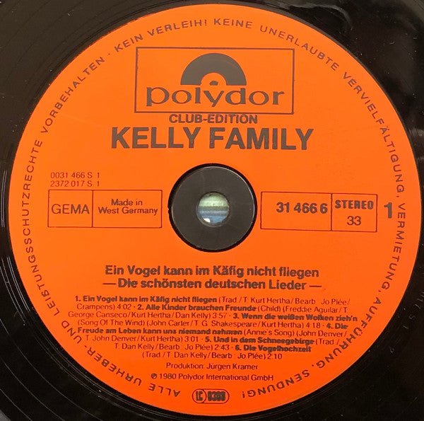 Kelly Family* : Ein Vogel Kann Im Käfig Nicht Fliegen (LP, Album, Club)