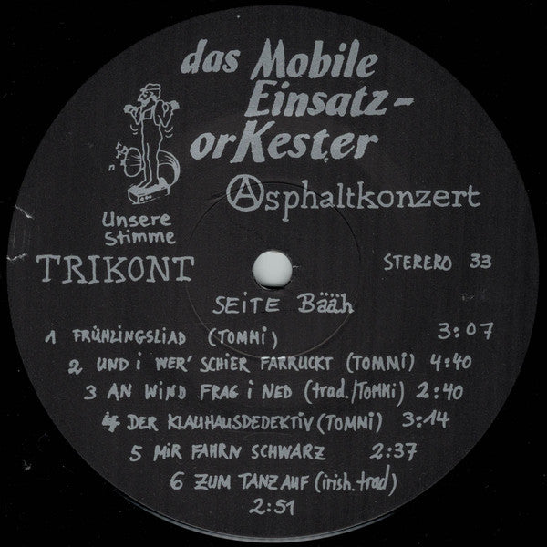 Das Mobile Einsatzorkester* : Asphaltkonzert (LP, Album)