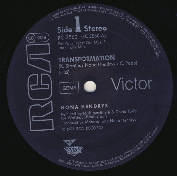 Nona Hendryx : Transformation (12", Maxi)