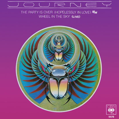 Journey : The Party's Over (Hopelessly In Love) / Wheel In The Sky (Live) (7", Single)