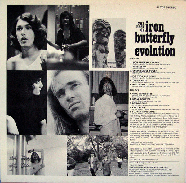 Iron Butterfly : The Best Of Iron Butterfly Evolution (LP, Comp, Club)