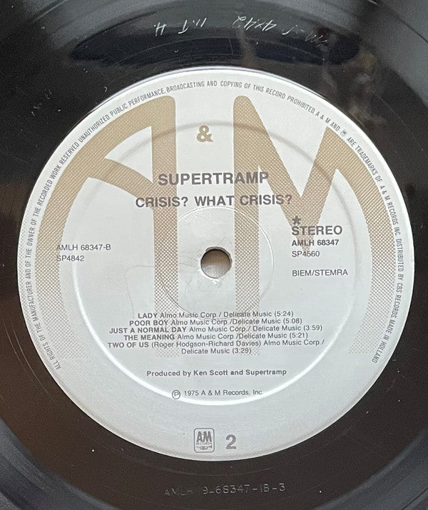 Supertramp : Crisis? What Crisis?  (LP, Album, RE)