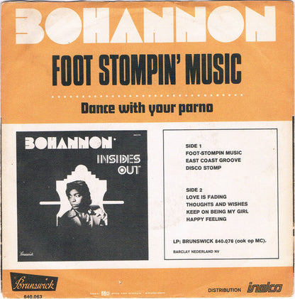 Bohannon* : Foot Stompin' Music (7", Single)