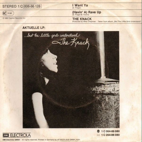 The Knack (3) : I Want Ya (7", Single)