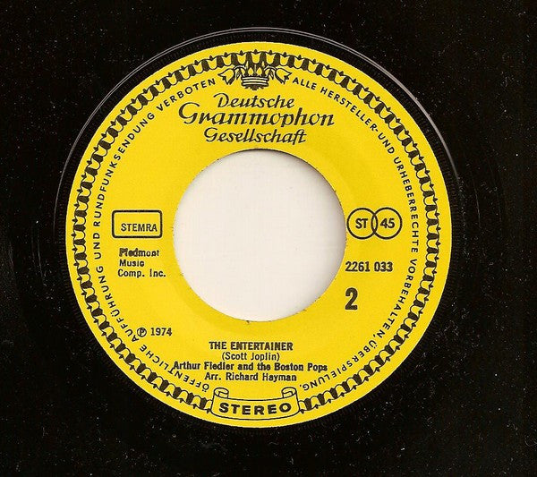 Gunther Schuller / Arthur Fiedler And The Boston Pops* : Aunt Dinah Blows The Horn / The Entertainer (7", Single)