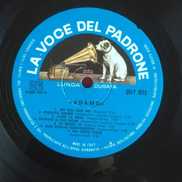 Adamo : Adamo (LP, Comp, RP, Blu)