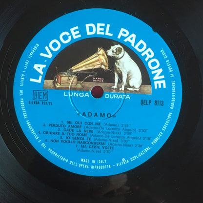Adamo : Adamo (LP, Comp, RP, Blu)