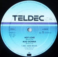 T. Rex / Marc Bolan : Hot Love / Jeepster (1987 Tony Visconti Remix) (12")