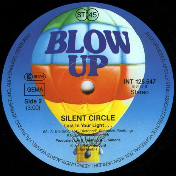 Silent Circle : Touch In The Night (Crash Version) (12", Maxi)