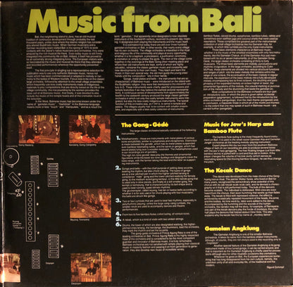 Various : Musik Aus Bali (2xLP)