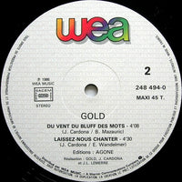 Gold (3) : Laissez-Nous Chanter (12", Maxi)