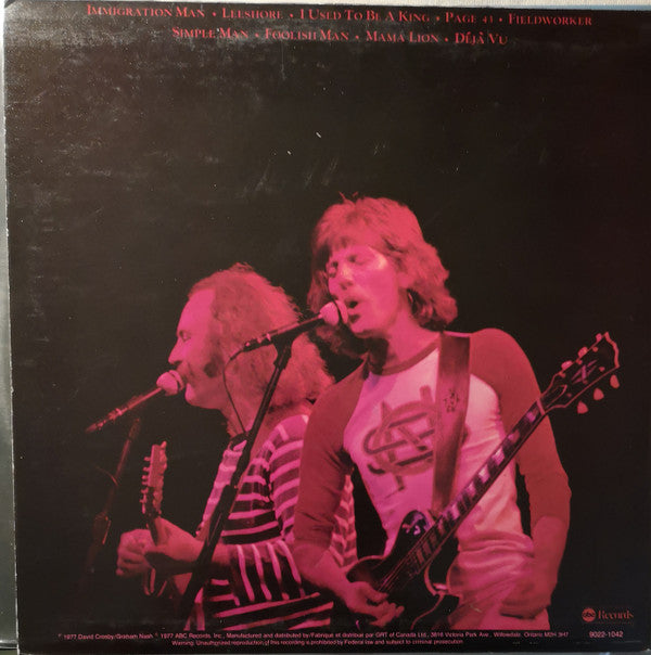 Crosby-Nash* : Live (LP, Album)